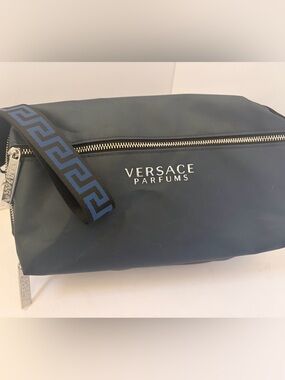 Versace Parfums Men's Navy Toiletry Pouch